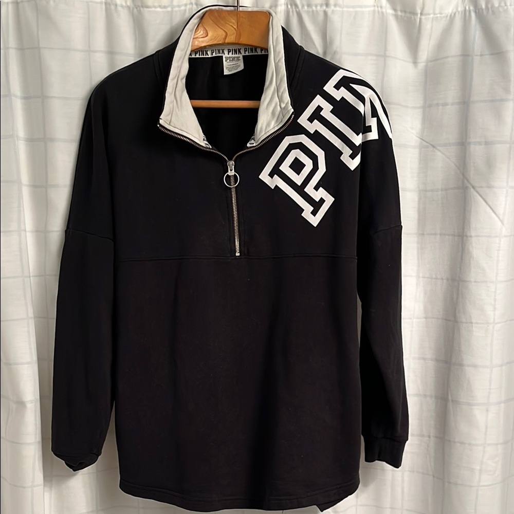 PINK Victoria's Secret 1/2  Zip Up pull over Size large